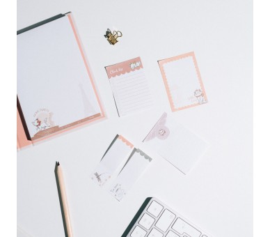 Cuaderno A6 notas adhesivas Bonjour Marie Los Aristogatos Disney