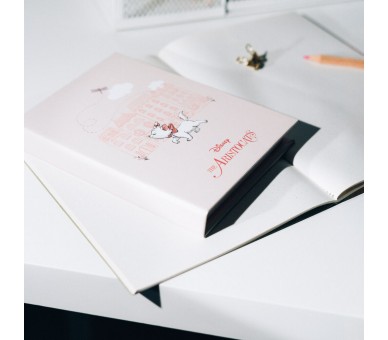 Cuaderno A6 notas adhesivas Bonjour Marie Los Aristogatos Disney