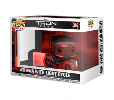 Figura POP Rides Disney Tron Ares Athena with Light Cycle