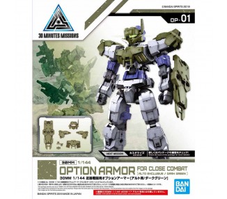 Set Armadura Opcional 30MM Combate Cuerpo a Cuerpo Verde Oscuro