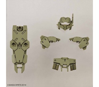 Set Armadura Opcional 30MM Combate Cuerpo a Cuerpo Verde Oscuro