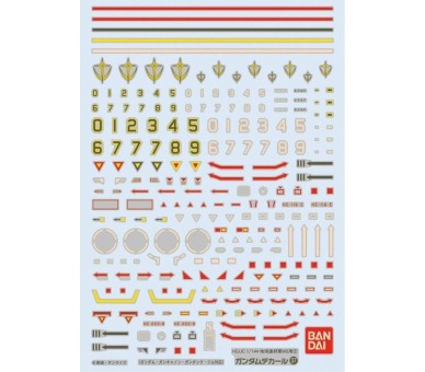 Pegatinas Agua Gundam Decal 37 HGUC Earth Federation MS 2