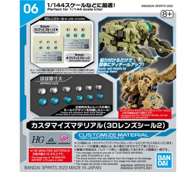 Material Personalizacion Pegatinas Lente 3D 2