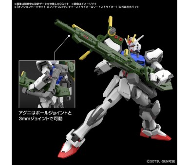 Set Partes Opcionales Gunpla 02 Launcher & Sword Striker