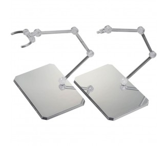 Base Exhibicion Action Base 6 Transparente con Pegatinas Espejo