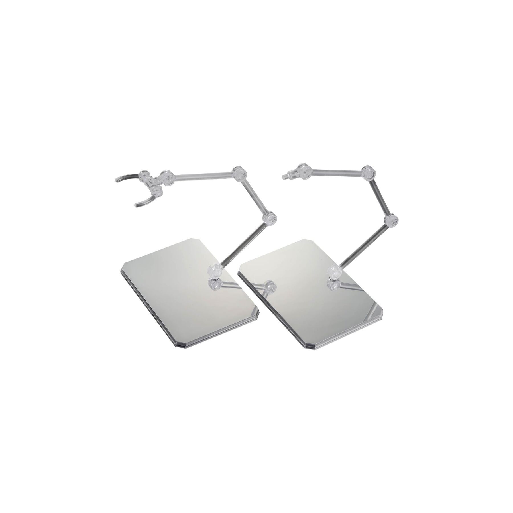 Base Exhibicion Action Base 6 Transparente con Pegatinas Espejo