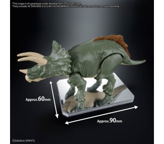 Base Exhibicion Action Base 6 Transparente con Pegatinas Espejo