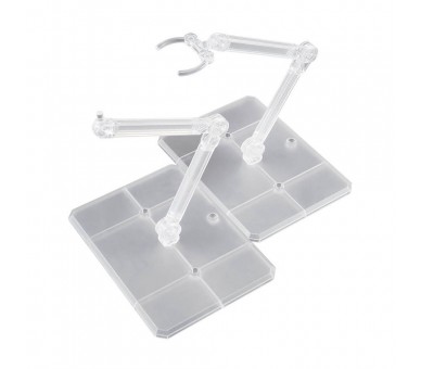 Base Exhibicion Action Base 7 Transparente con Pegatinas GQUX