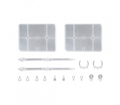 Base Exhibicion Action Base 7 Transparente con Pegatinas GQUX