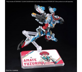 Base Exhibicion Action Base 7 Transparente con Pegatinas GQUX