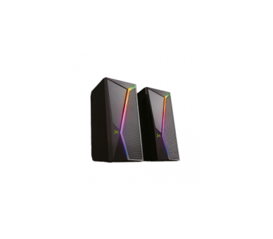 Altavoces Droxio Siren Rgb/ 2.0/ Negros