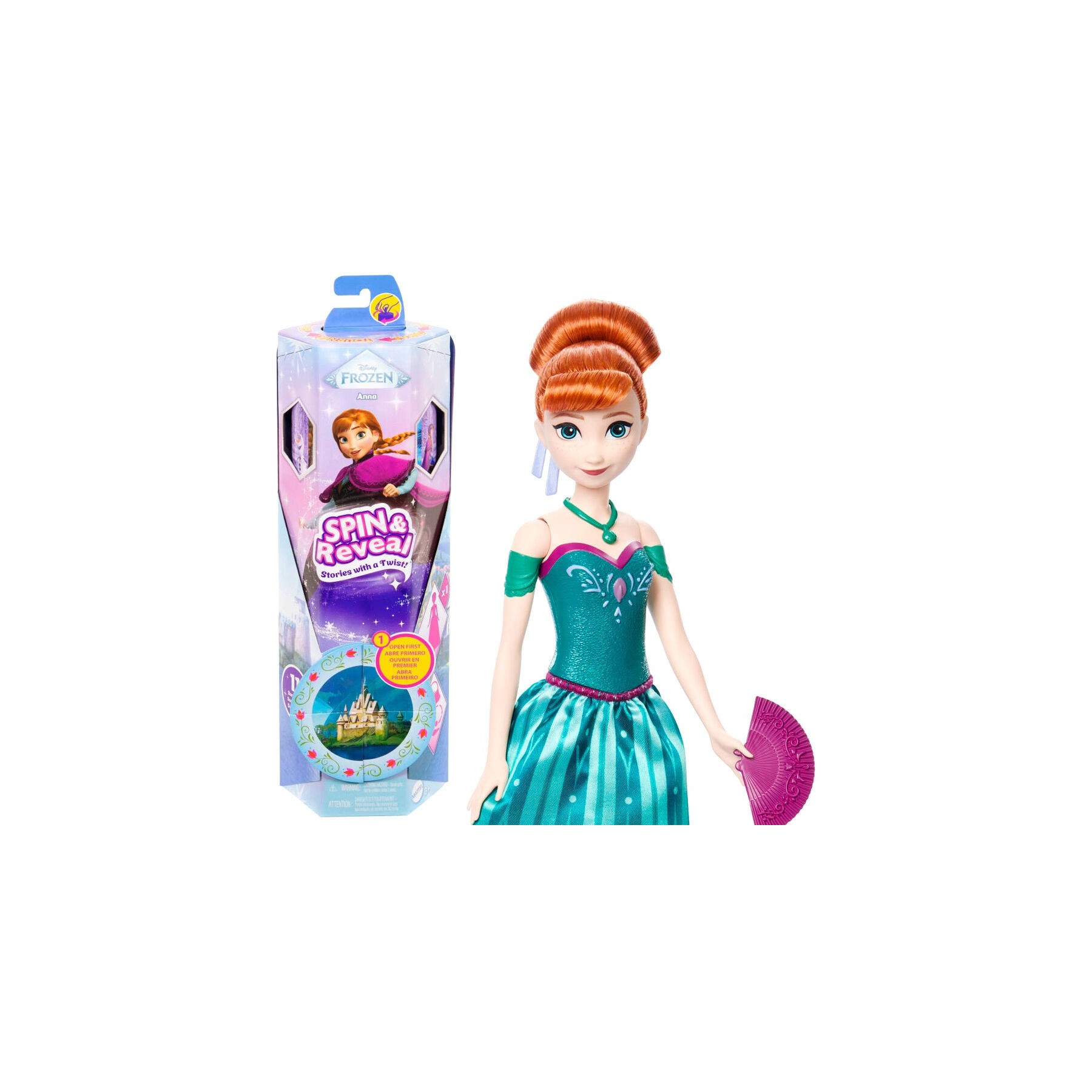 Muã±Eca Spin And Reveal Anna Frozen Disney