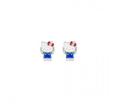 Pendientes Hello Kitty Plata