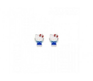 Pendientes Hello Kitty Plata