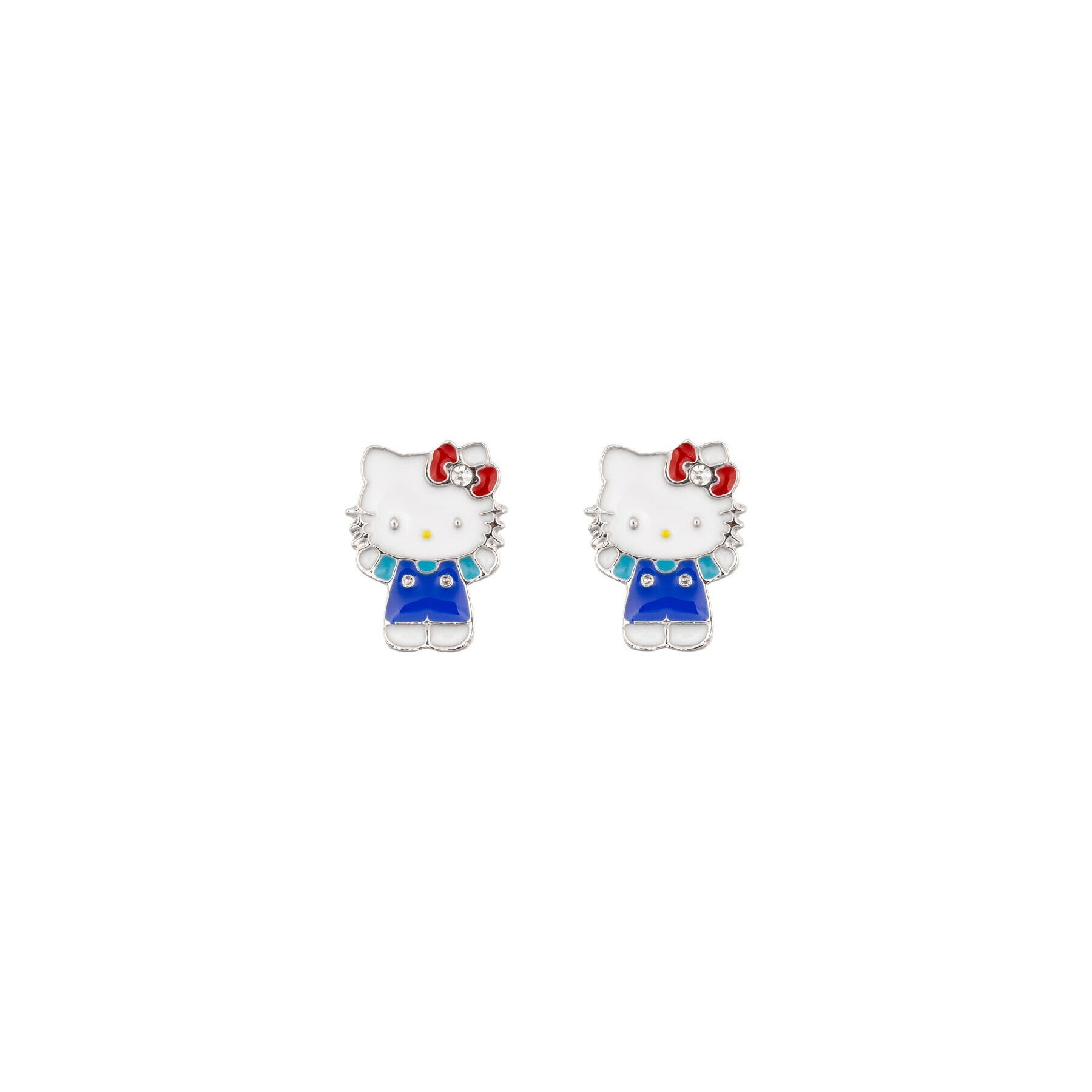 Pendientes Hello Kitty Plata
