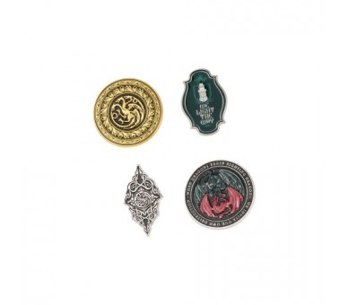 Blister Set 4 Pins Juego De Tronos La Casa Del Dragon