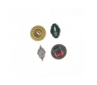 Blister Set 4 Pins Juego De Tronos La Casa Del Dragon