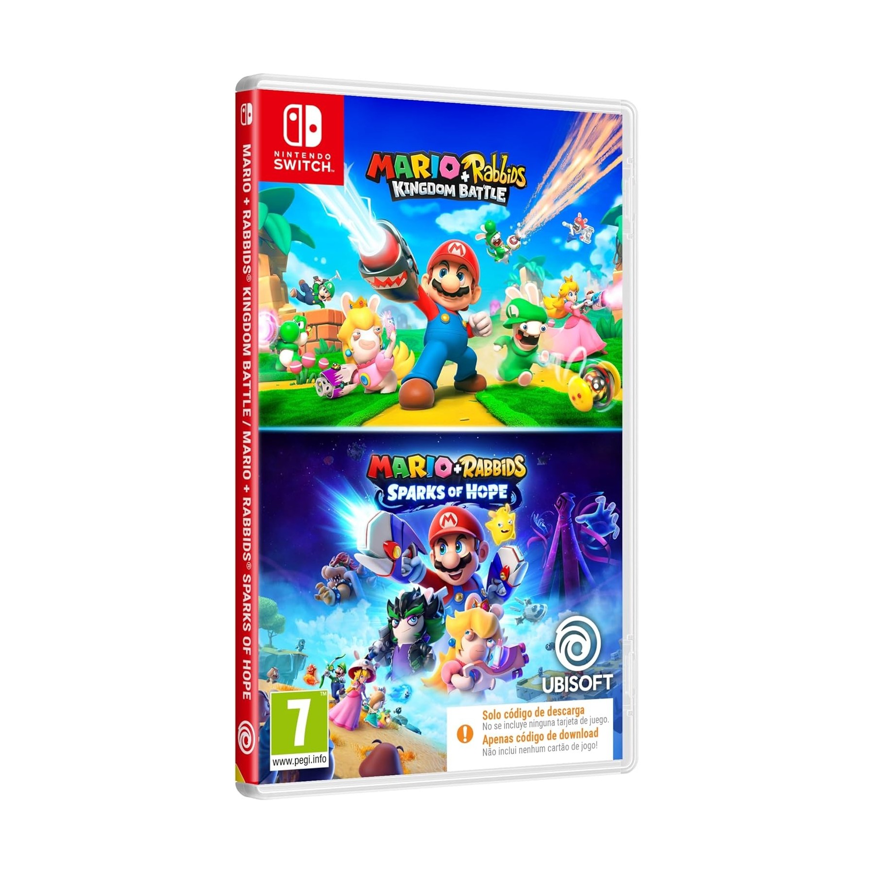 Mario & Rabbids Double Pack - Code In A Box Switch