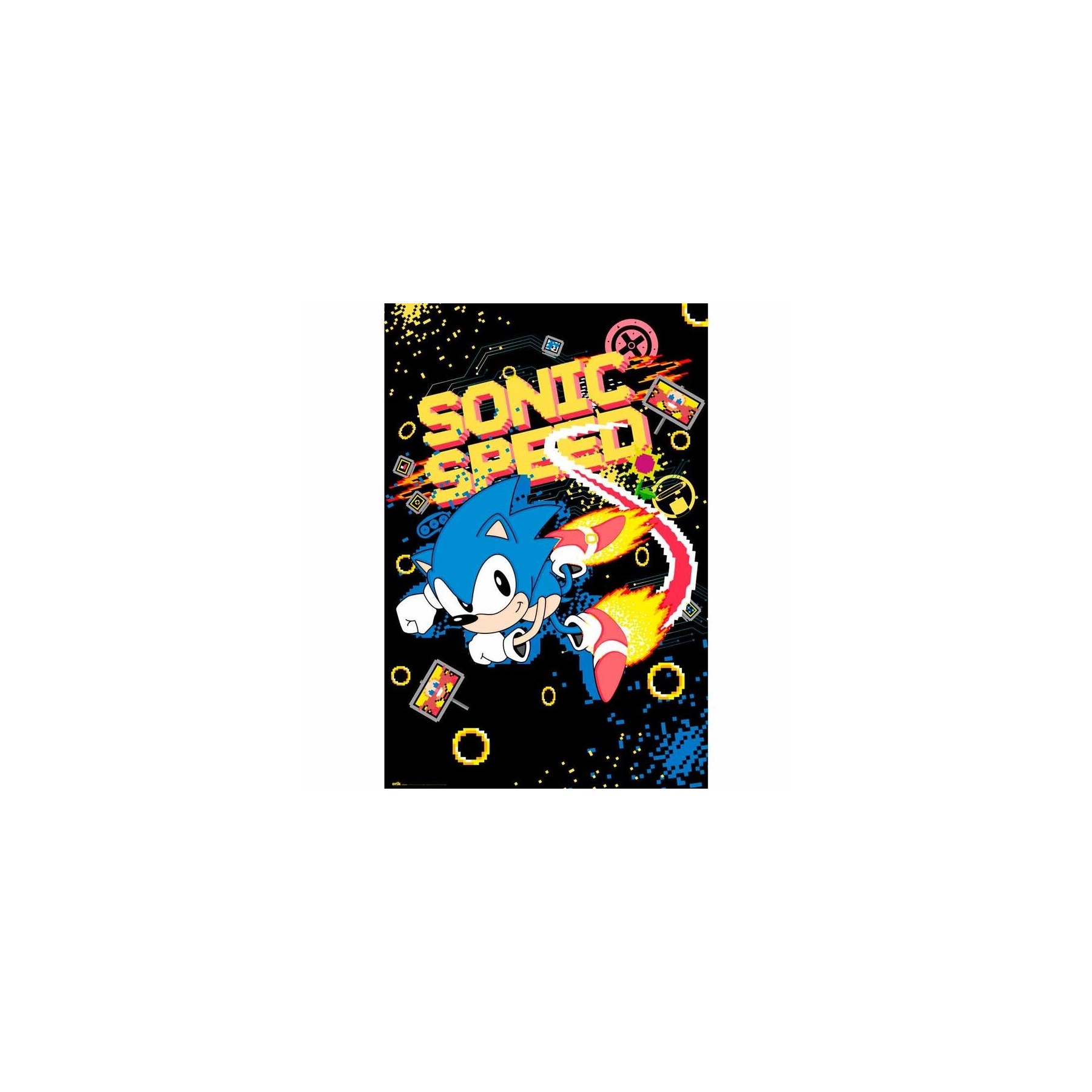 Poster Speed Sega Sonic The Hedgehog