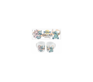 Taza Ceramica 325 Ml Stitch & Angel Varios