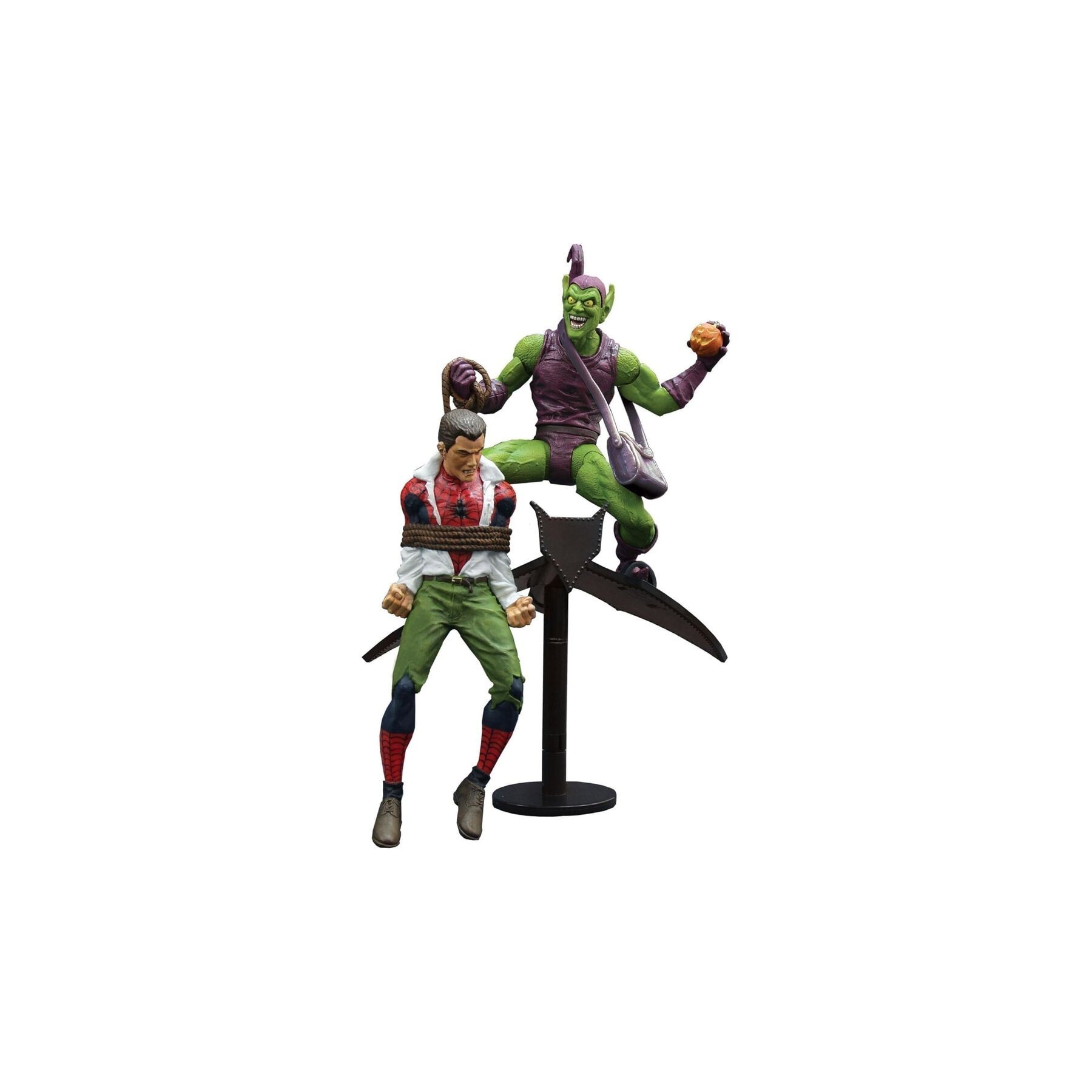 Figuras Duende Verde & Peter Parker Marvel Select 15Cm