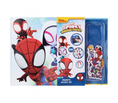 Libro magnetico + sticker Spiderman Marvel