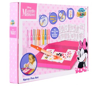 Set aerografo y plantillas Minnie Disney
