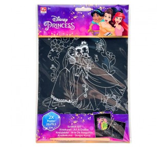 Set papeleria Scratch Art Princesas Disney