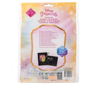 Set papeleria Scratch Art Princesas Disney