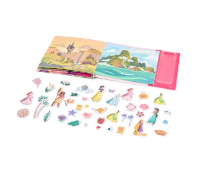 Libro magnetico + sticker Princesas Disney