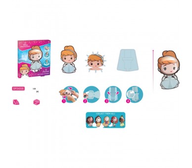 Figura 3D Princesas Disney 20cm surtido