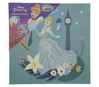Pinta con diamantes La Cenicienta Disney