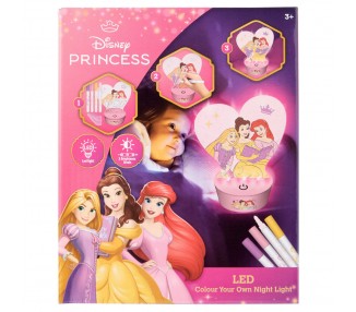 Figura para pintar luz LED Princesas Disney