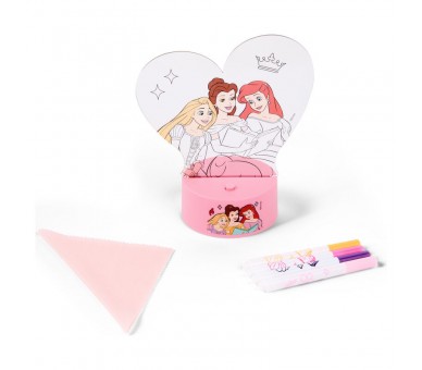 Figura para pintar luz LED Princesas Disney
