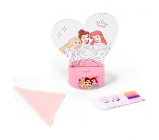 Figura para pintar luz LED Princesas Disney