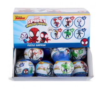 Bola sorpresa puzzle Spiderman Marvel surtido