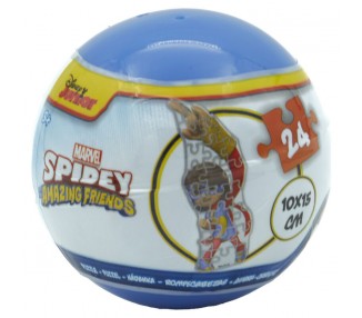 Bola sorpresa puzzle Spiderman Marvel surtido