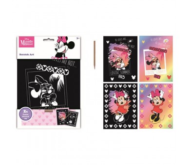 Set papeleria Scratch Art Minnie Disney