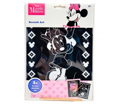 Set papeleria Scratch Art Minnie Disney