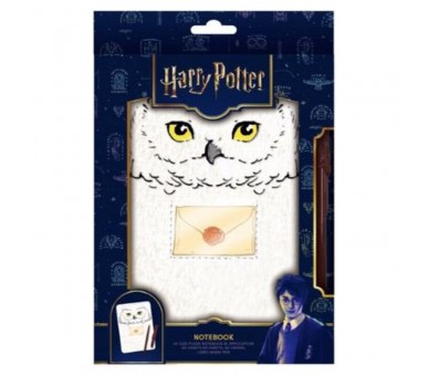 Cuaderno A5 + boligrafo Hedwig Harry Potter