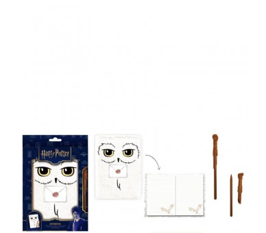 Cuaderno A5 + boligrafo Hedwig Harry Potter