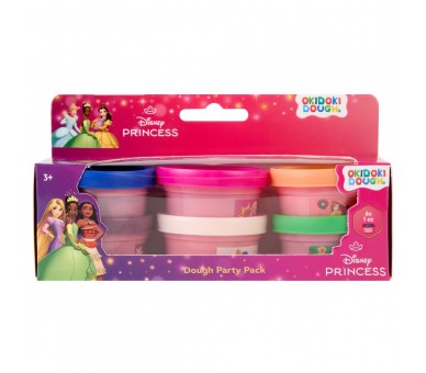 Blister 6 mini botes plastilina Princesas Disney