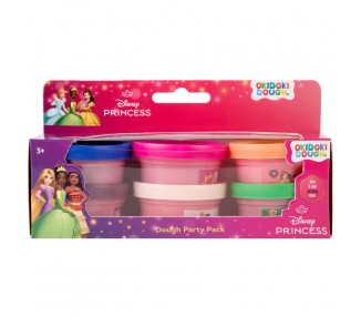Blister 6 mini botes plastilina Princesas Disney