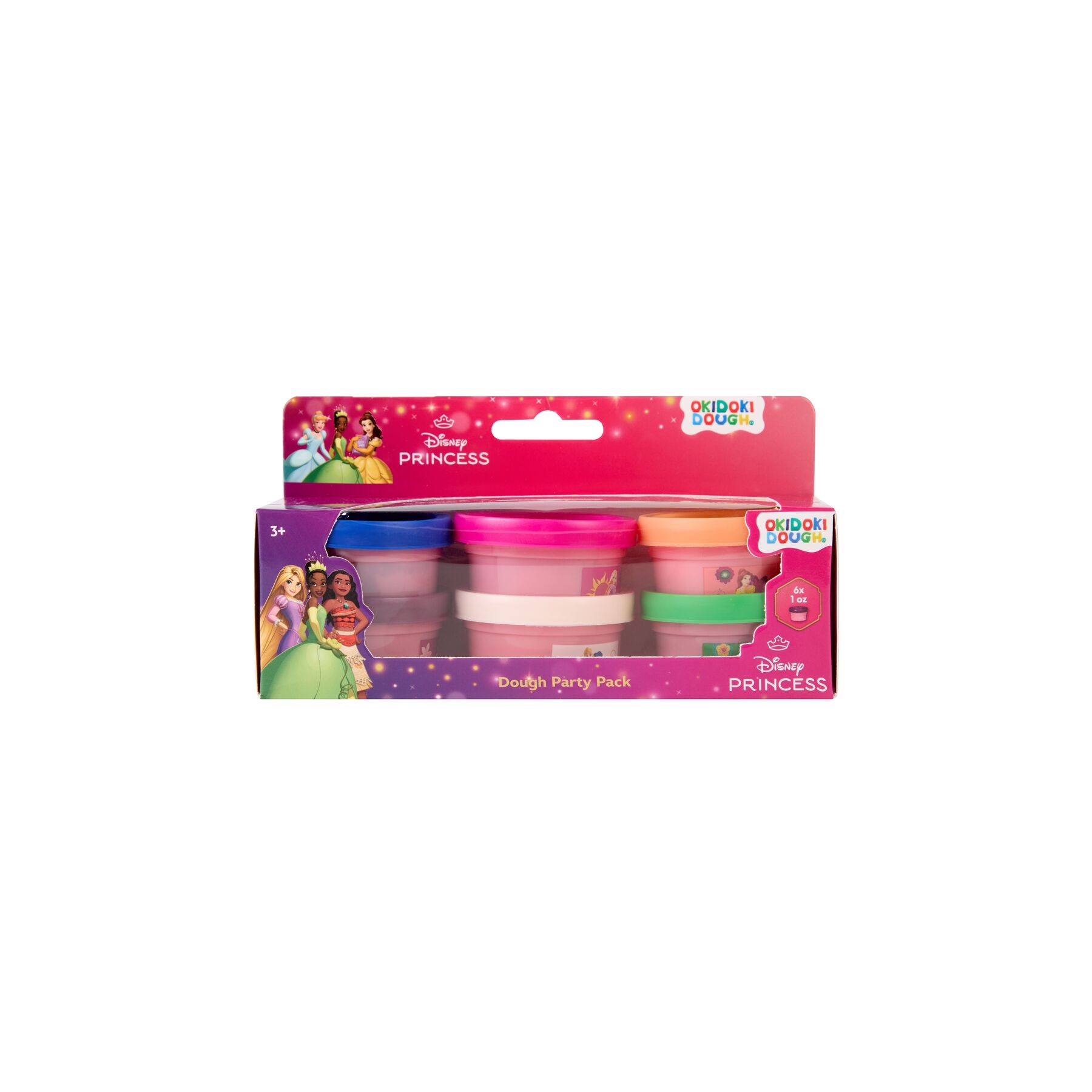 Blister 6 mini botes plastilina Princesas Disney