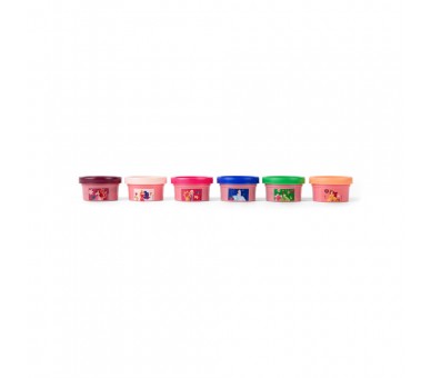 Blister 6 mini botes plastilina Princesas Disney