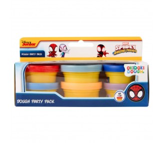 Blister 6 mini botes plastilina Spiderman Marvel