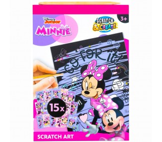 Set papeleria Scratch Art Minnie Disney