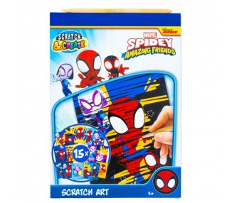Set papeleria Scratch Art Spiderman Marvel