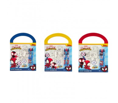 Set actividades y colorear Spiderman Marvel surtido