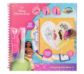 Libro magico pinta con agua Princesas Disney